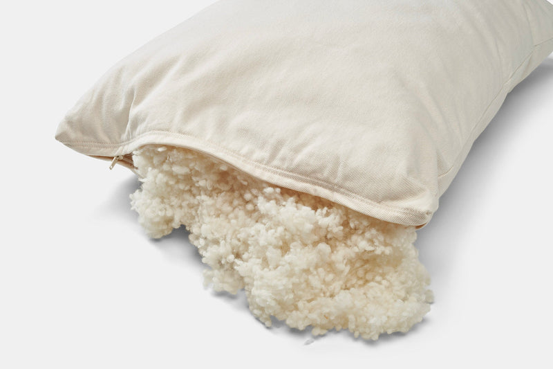 Natural Cotton Pillow With Wool Filling-zoom-