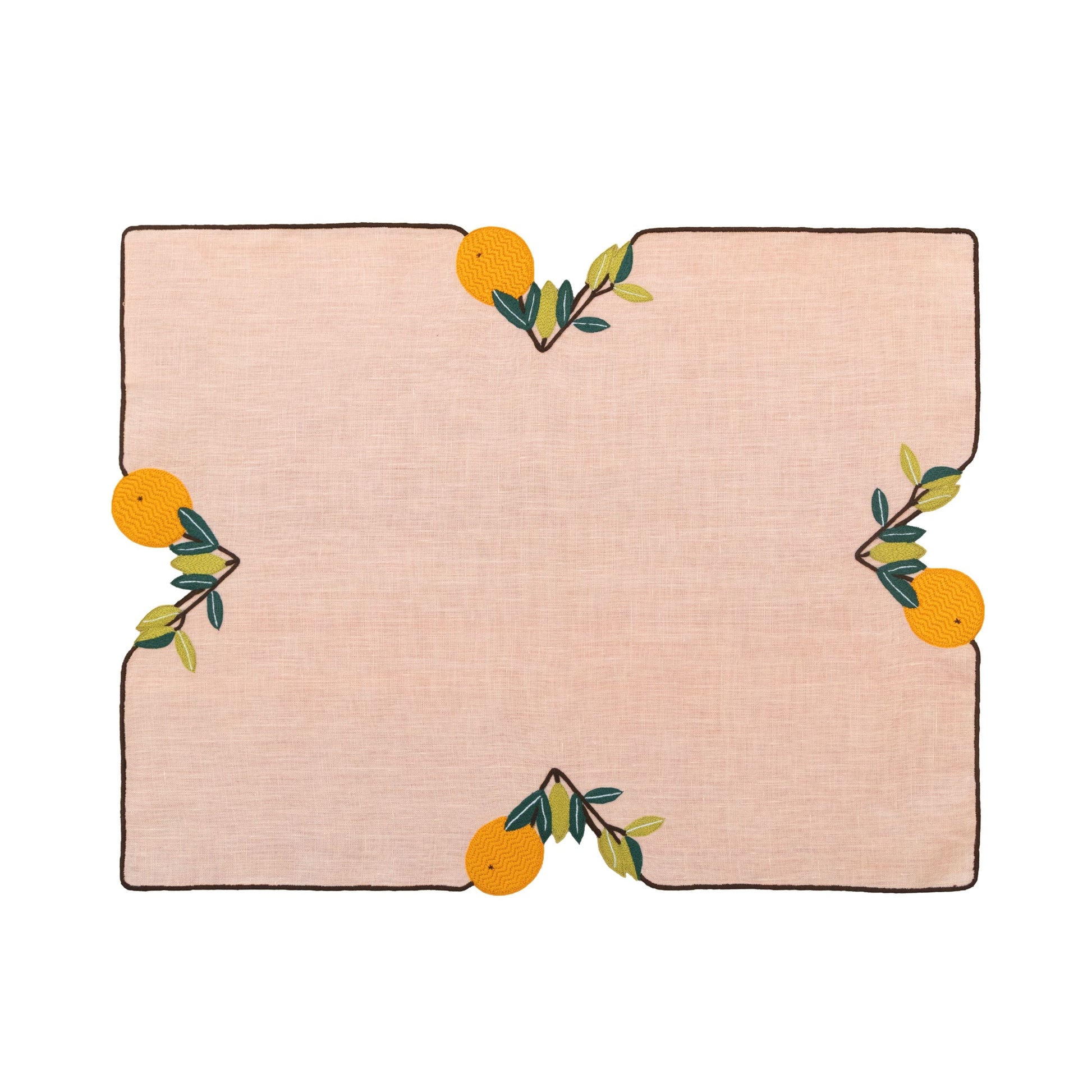 Hand Embroidered Farm To Table Placemats | Set of 4-1