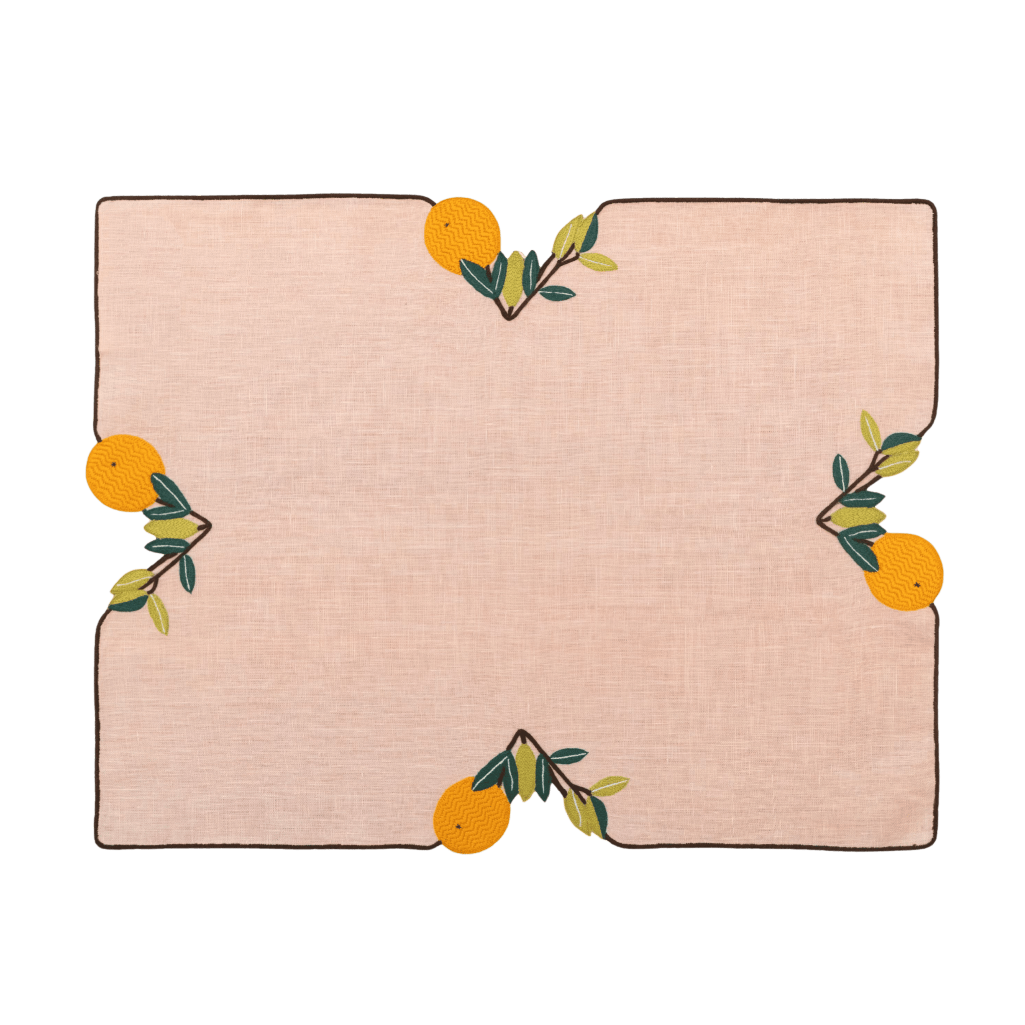 Hand Embroidered Farm To Table Placemats | Set of 4 - Aware House - Neem Crafts -