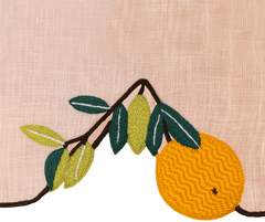 Hand Embroidered Farm To Table Placemats | Set of 4 - Aware House - Neem Crafts -