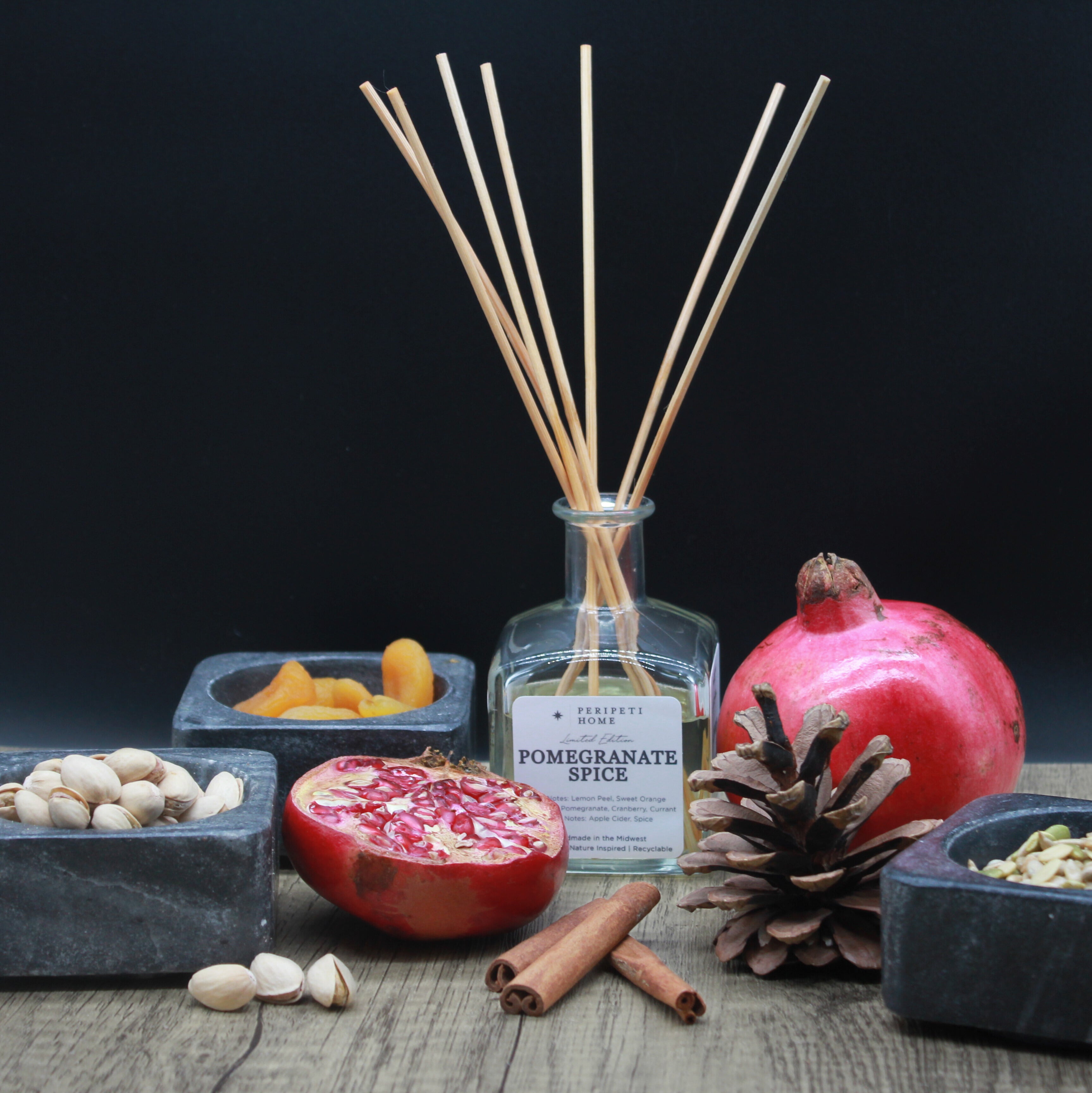 Pomegranate Spice Candle, Wax Melt, Diffuser & Room Spray-zoom-6