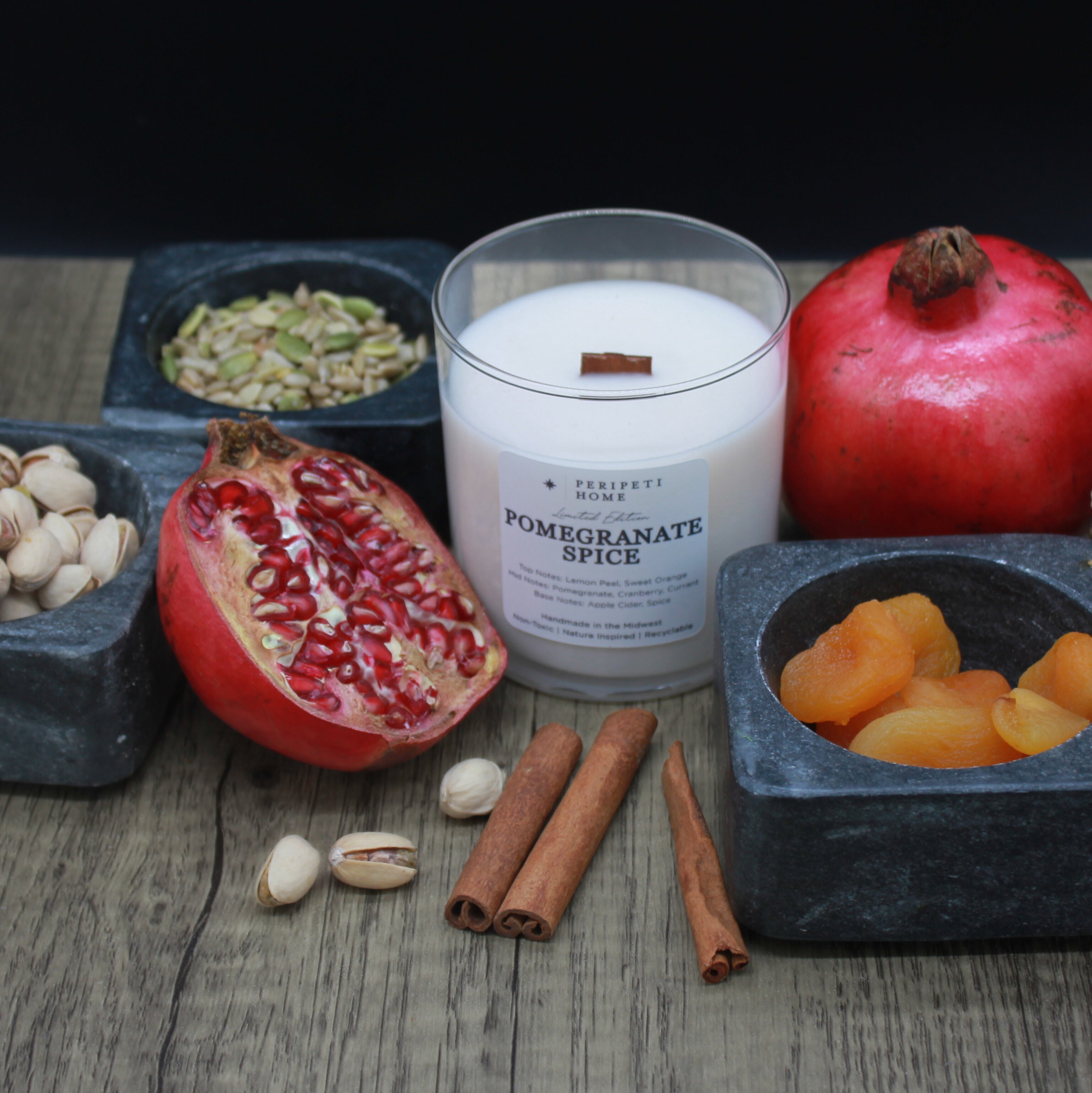 Pomegranate Spice Candle, Wax Melt, Diffuser & Room Spray-zoom-4