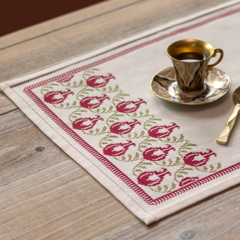 Pomegranate cross stitch folk embroidery kit-zoom-