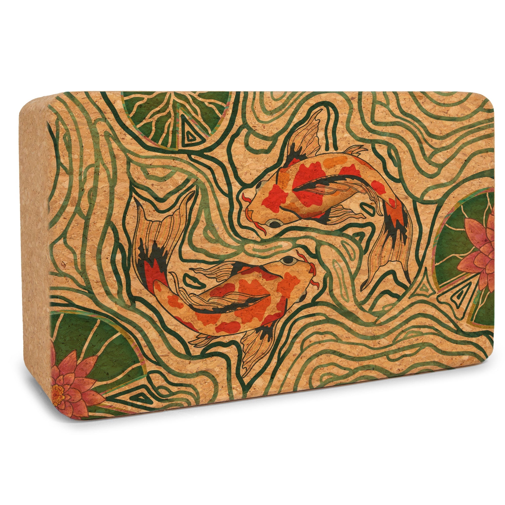 Pond of Harmony Cork Yoga Block-zoom-1