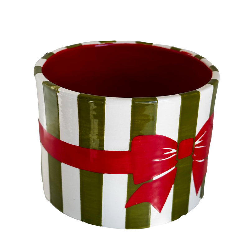 Wrapped up with a Ribbon Handpoured Candle & Vase-zoom-