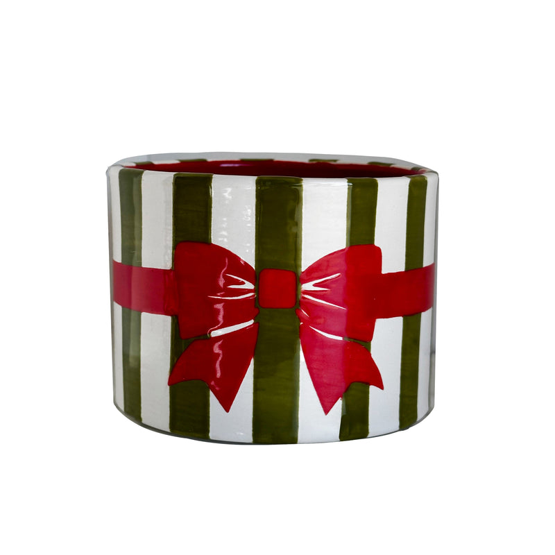 Wrapped up with a Ribbon Handpoured Candle & Vase-zoom-