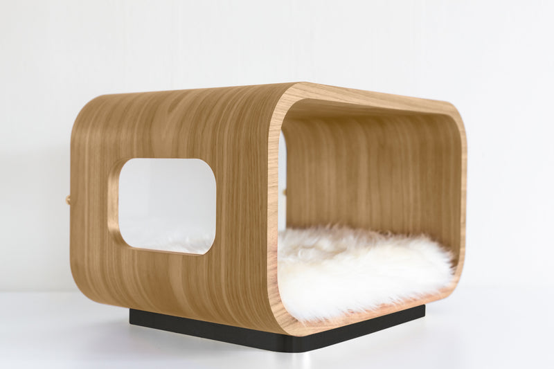 LUNA Bed in White Oak-zoom-