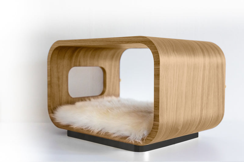 LUNA Bed in White Oak-zoom-