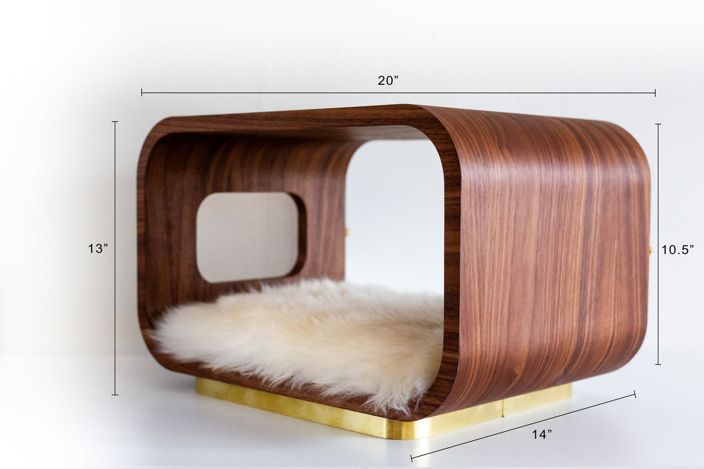 LUNA Bed in Walnut