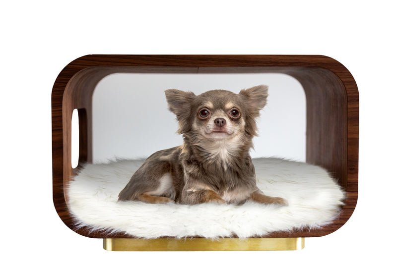 LUNA Bed in Walnut-zoom-