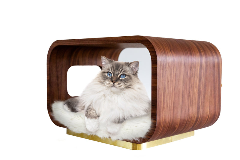 LUNA Bed in Walnut-zoom-