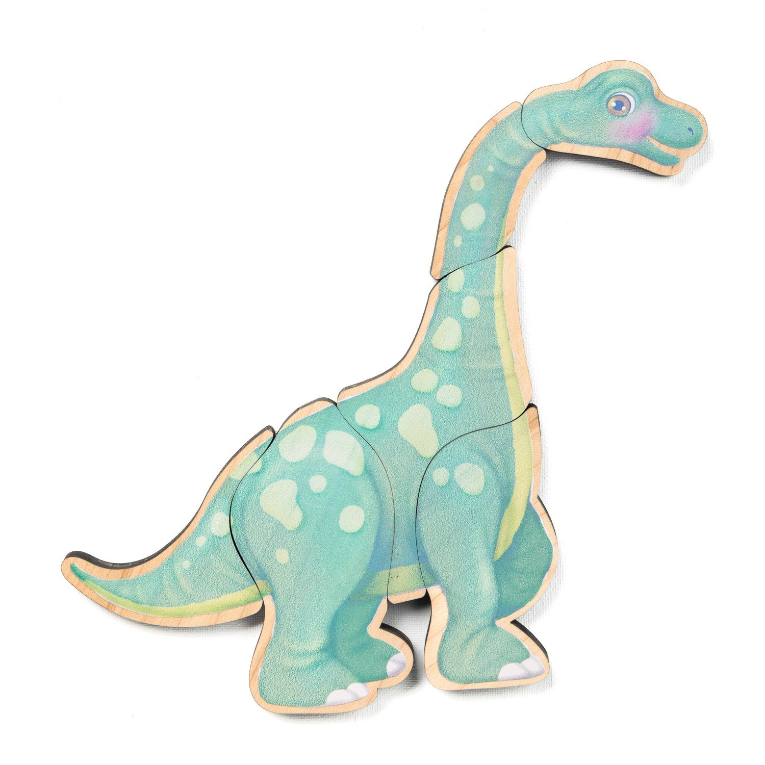 Dinosaur Magnetic Wooden Puzzle Set with Cotton Bag-10