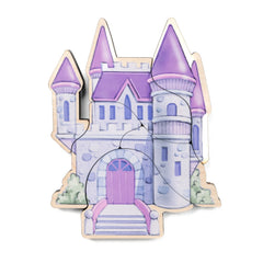 Fairytale Magnetic Wooden Puzzle Set with Cotton Bag - Aware House - Miller Boys Vintage Toys -