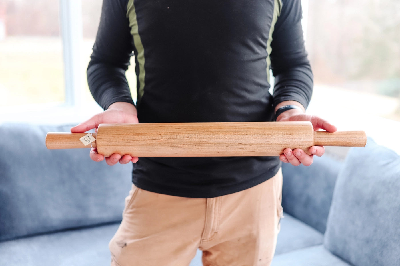 Hand-Turned Hardwood Rolling Pin