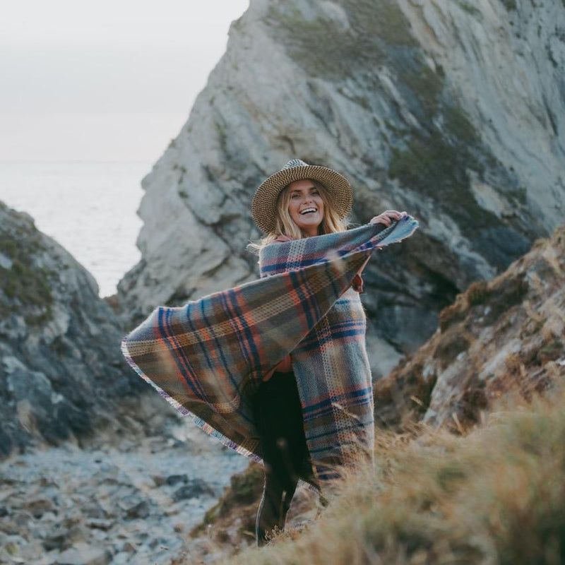 Random Recycled Wool Blanket-zoom-