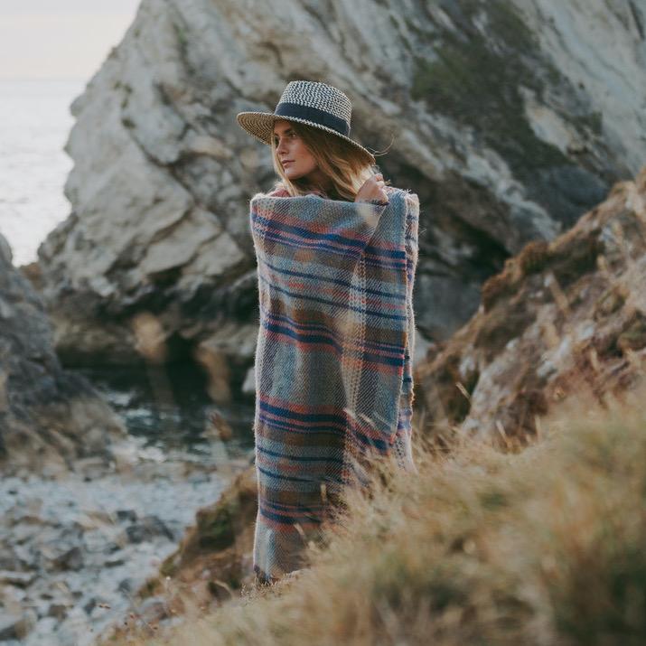 Random Recycled Wool Blanket-zoom-