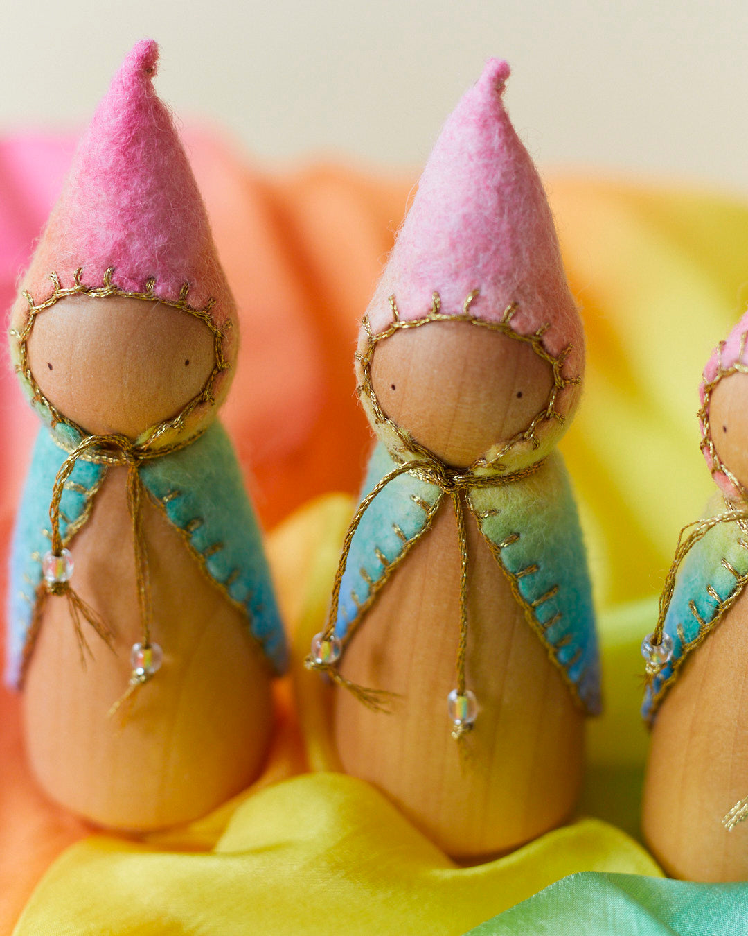 Rainbow Wooden Gnome-zoom-14