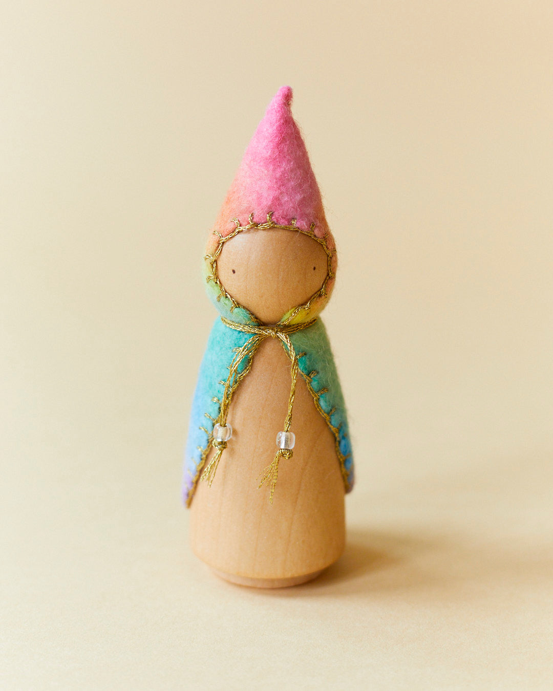 Rainbow Wooden Gnome-zoom-1