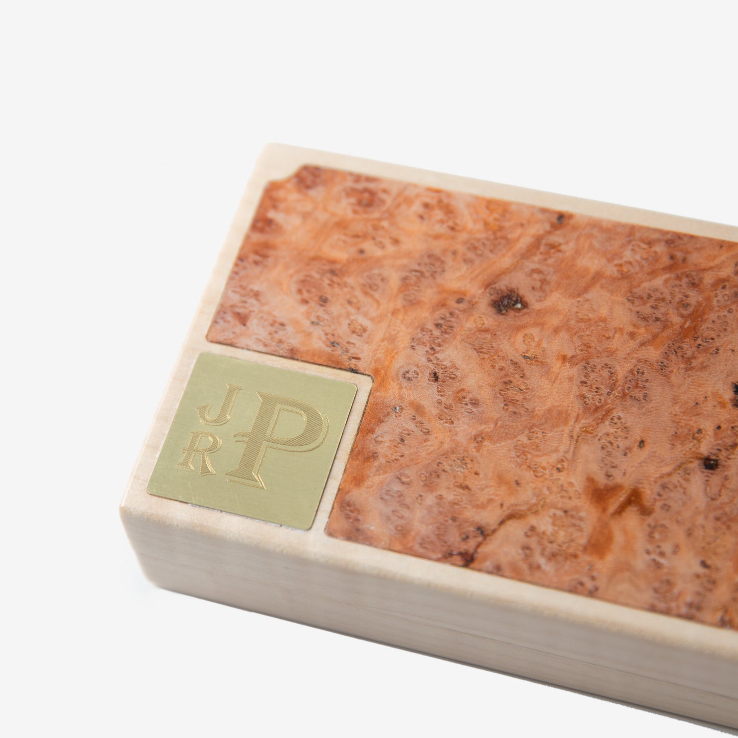 Cigar Travel Case | Redwood Burl Inlay | Spanish Cedar Lining