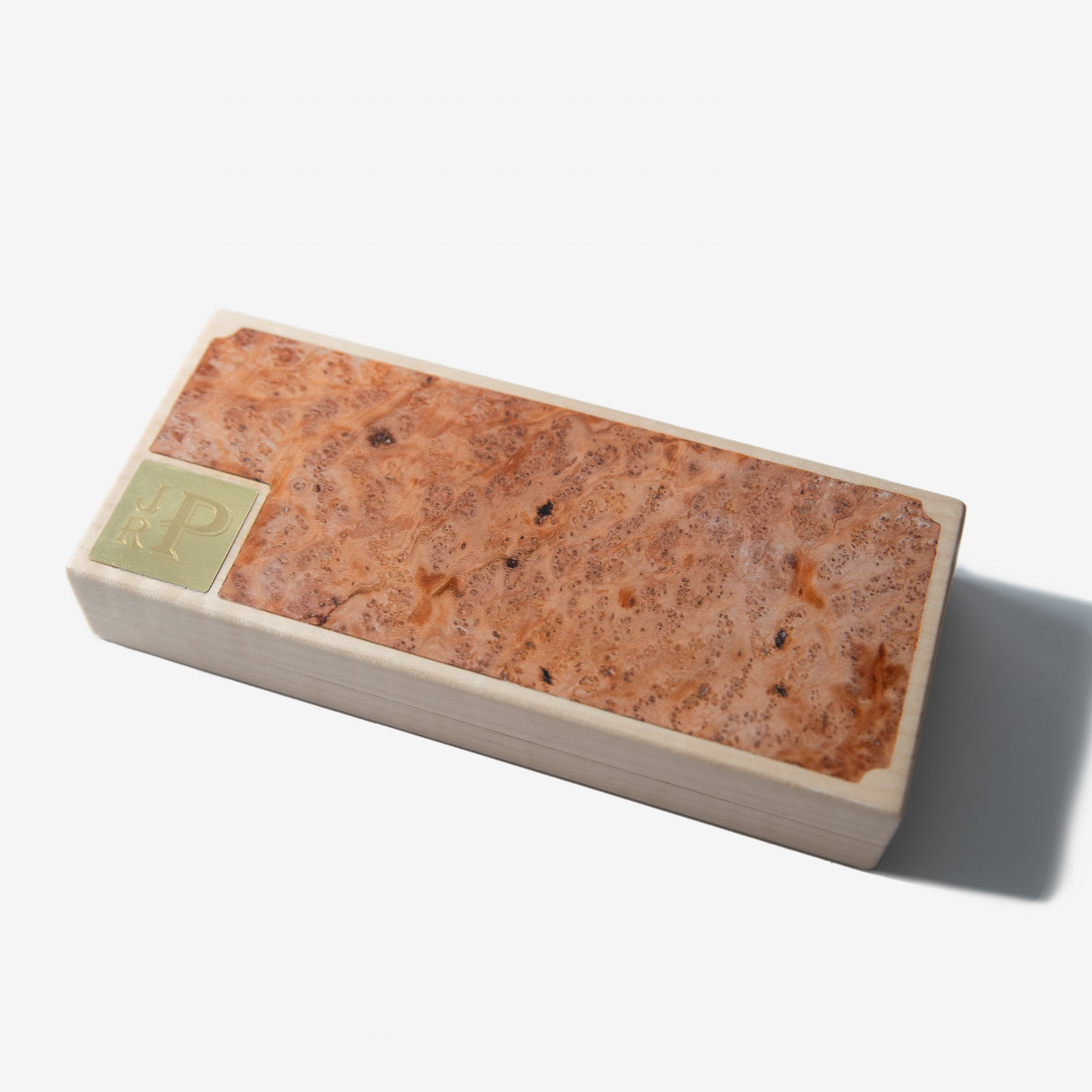 Cigar Travel Case | Redwood Burl Inlay | Spanish Cedar Lining