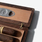 Cigar Travel Case | Redwood Burl Inlay | Spanish Cedar Lining