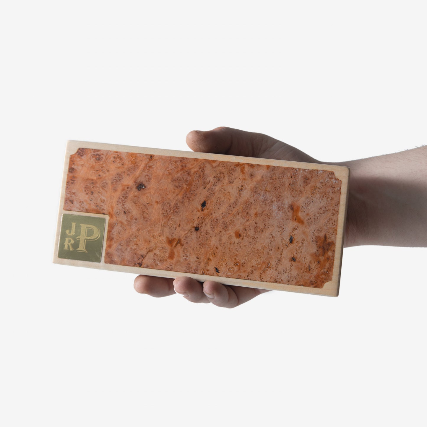 Cigar Travel Case | Redwood Burl Inlay | Spanish Cedar Lining