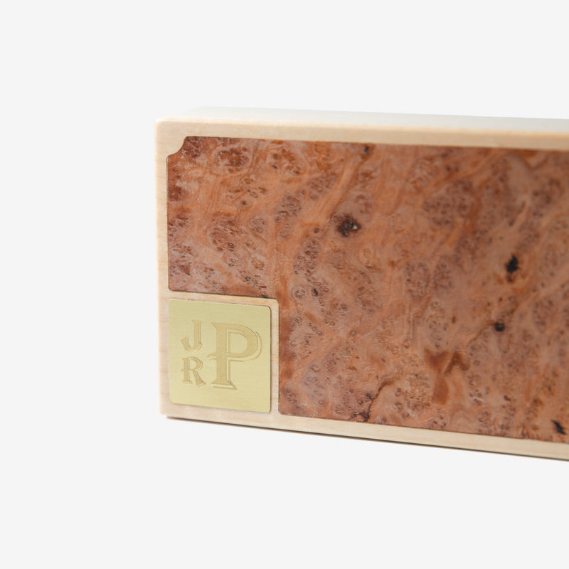 Cigar Travel Case | Redwood Burl Inlay | Spanish Cedar Lining-zoom-