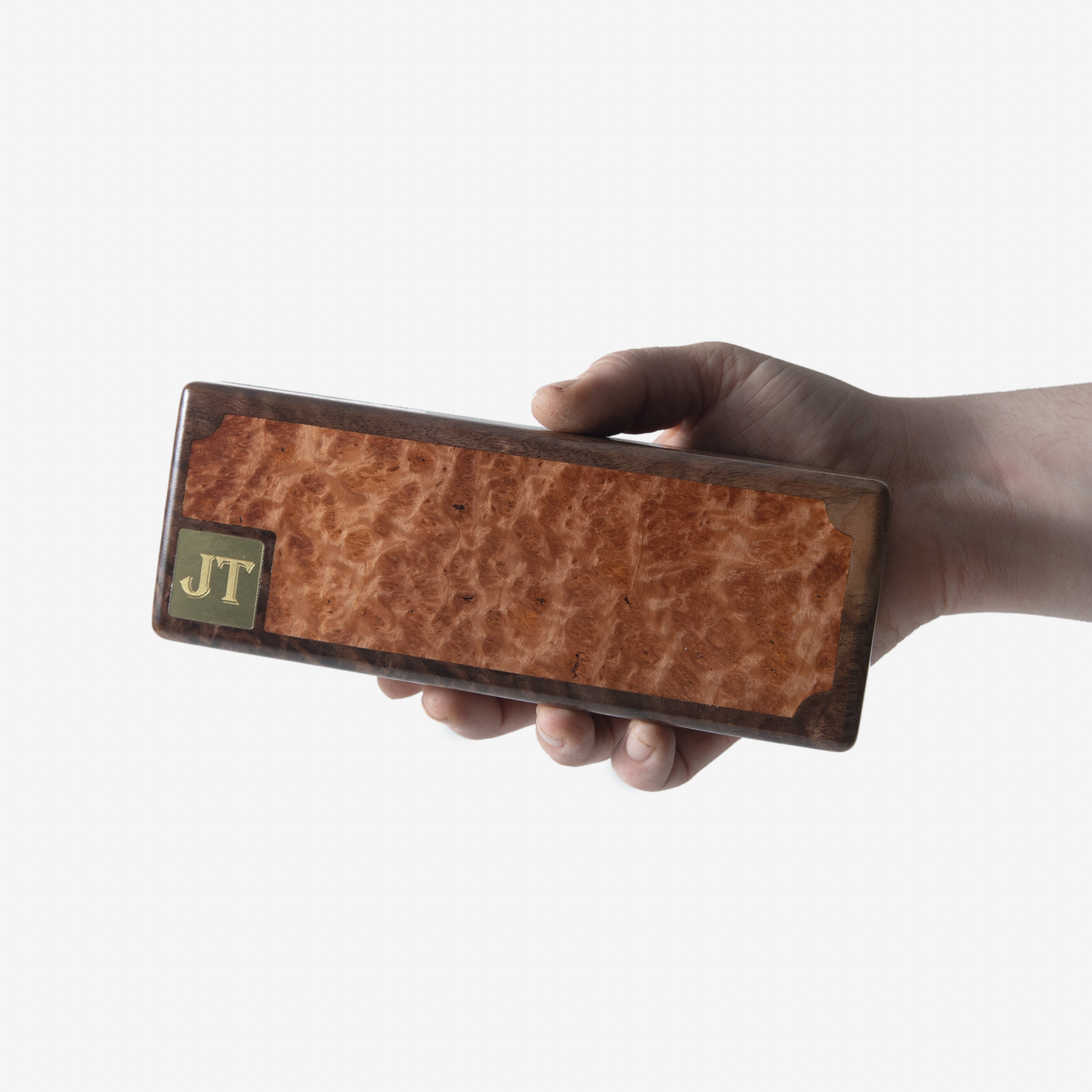 Cigar Travel Case | Redwood Burl Inlay | Spanish Cedar Lining-zoom-16