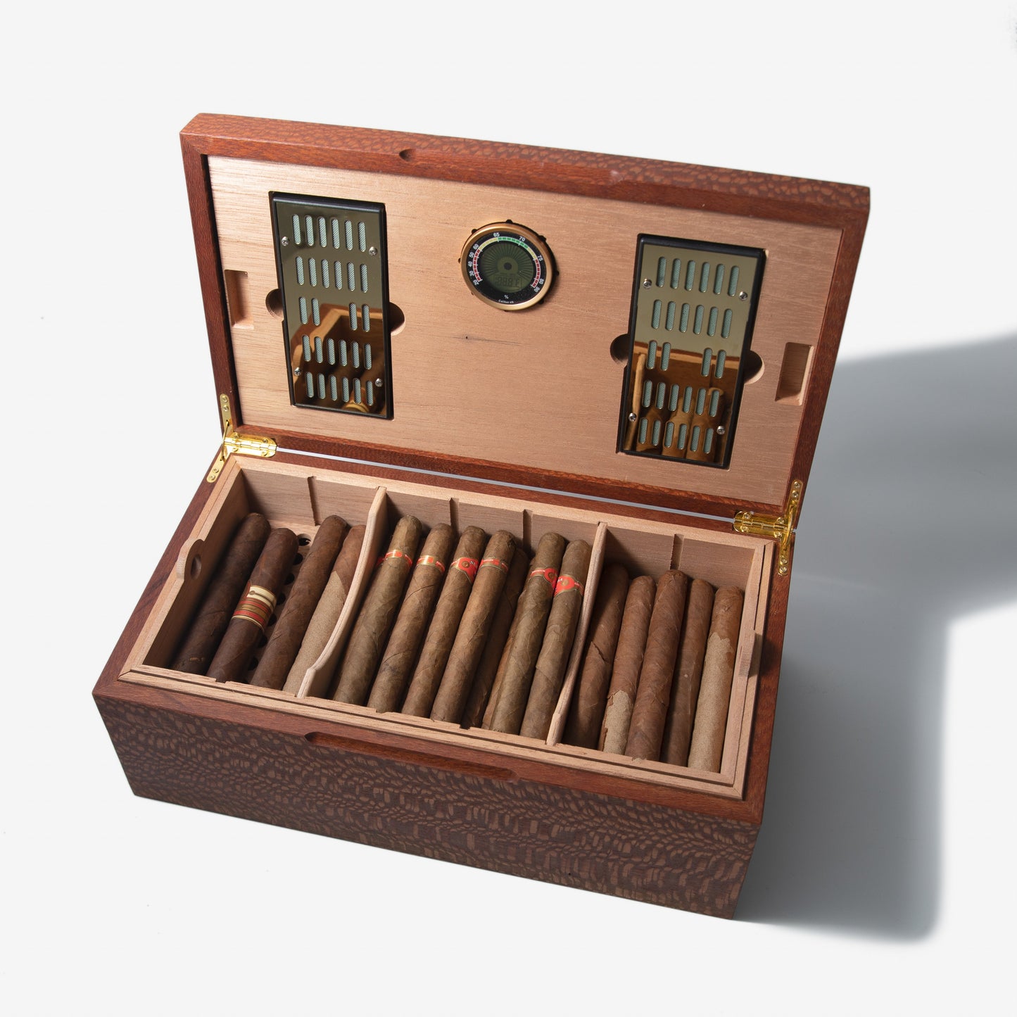 Cigar Humidor | Lacewood with Spanish Cedar Lining | 80 Capacity