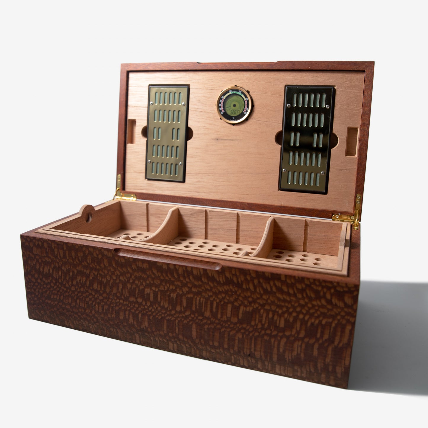 Cigar Humidor | Lacewood with Spanish Cedar Lining | 80 Capacity