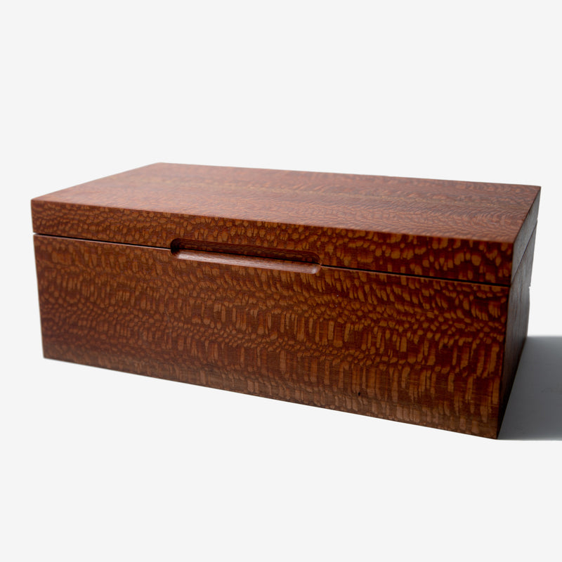 Cigar Humidor | Lacewood with Spanish Cedar Lining | 80 Capacity-zoom-