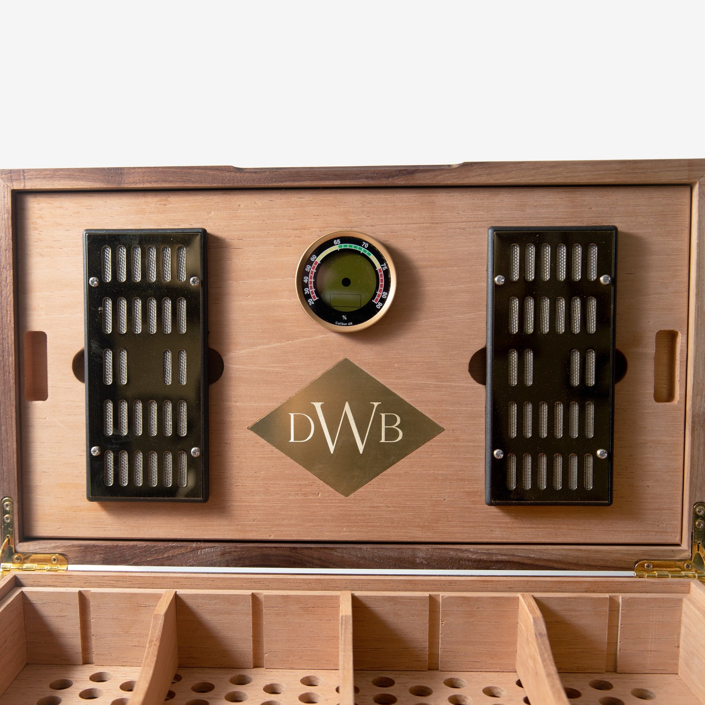 Cigar Humidor |  Black Walnut with Spanish Cedar Lining - 80 Capacity