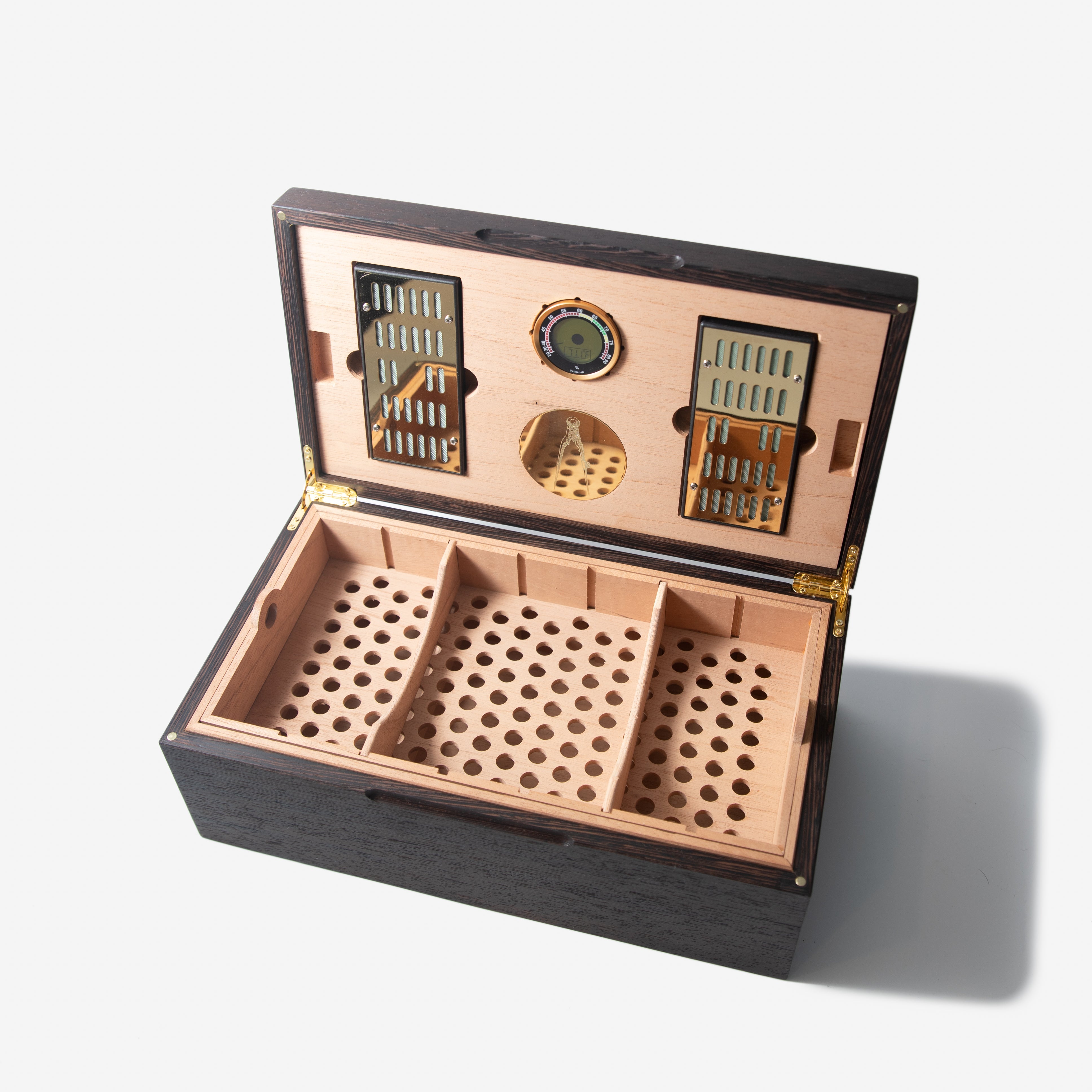 Cigar Humidor | Wenge with Spanish Cedar Lining - 80 Capacity-zoom-10