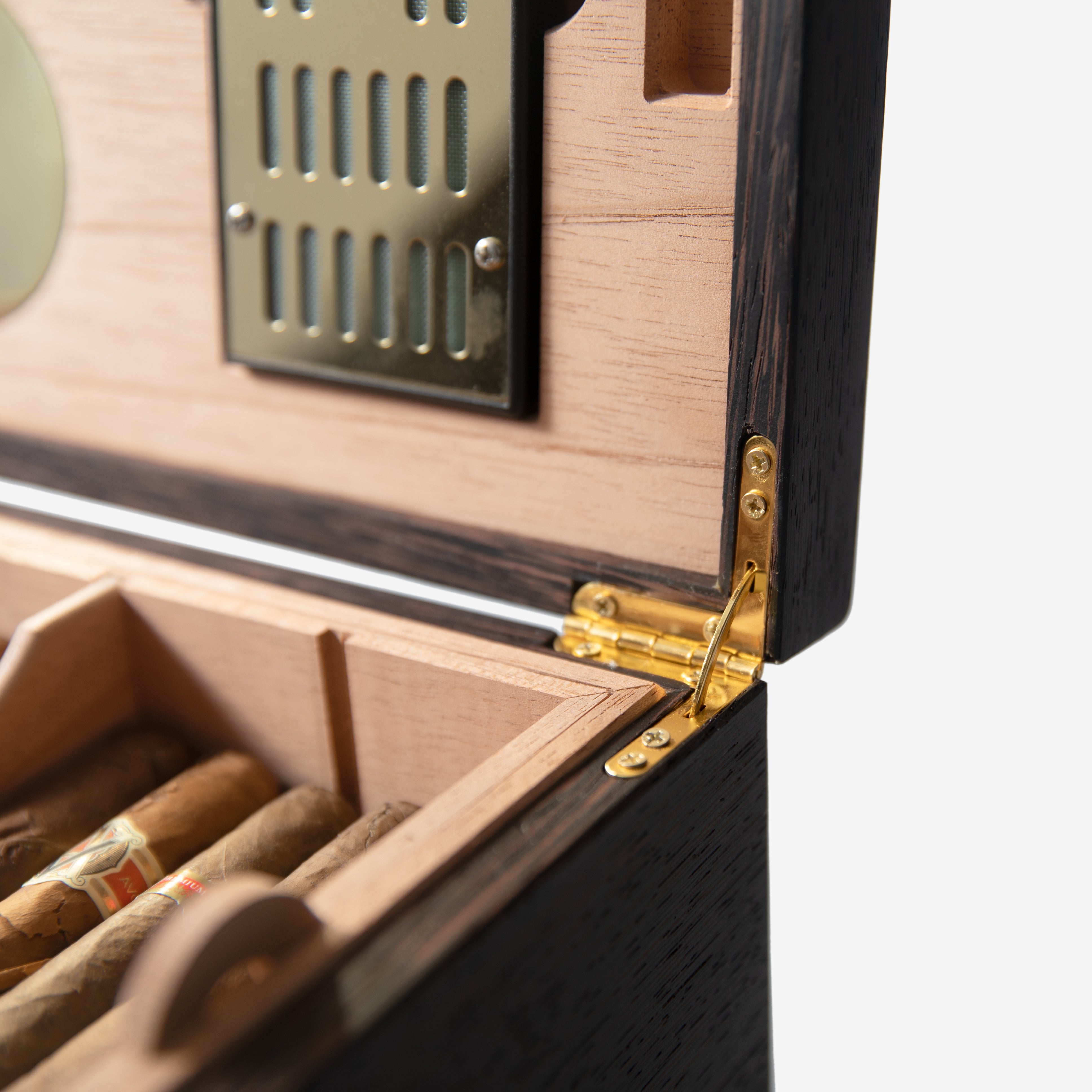 Cigar Humidor | Wenge with Spanish Cedar Lining - 80 Capacity-zoom-11