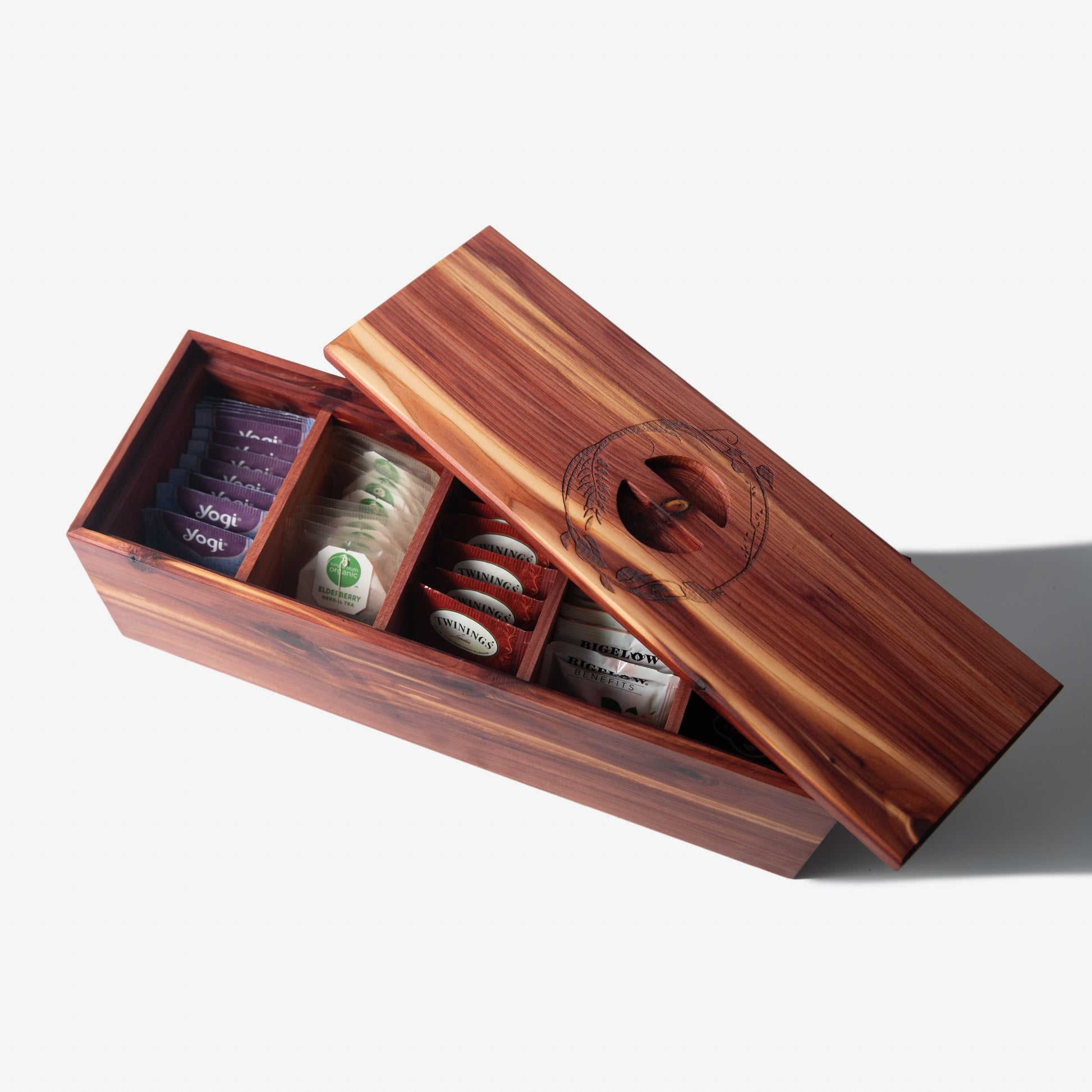 Tea Box | Red Cedar | 5 Compartments-2