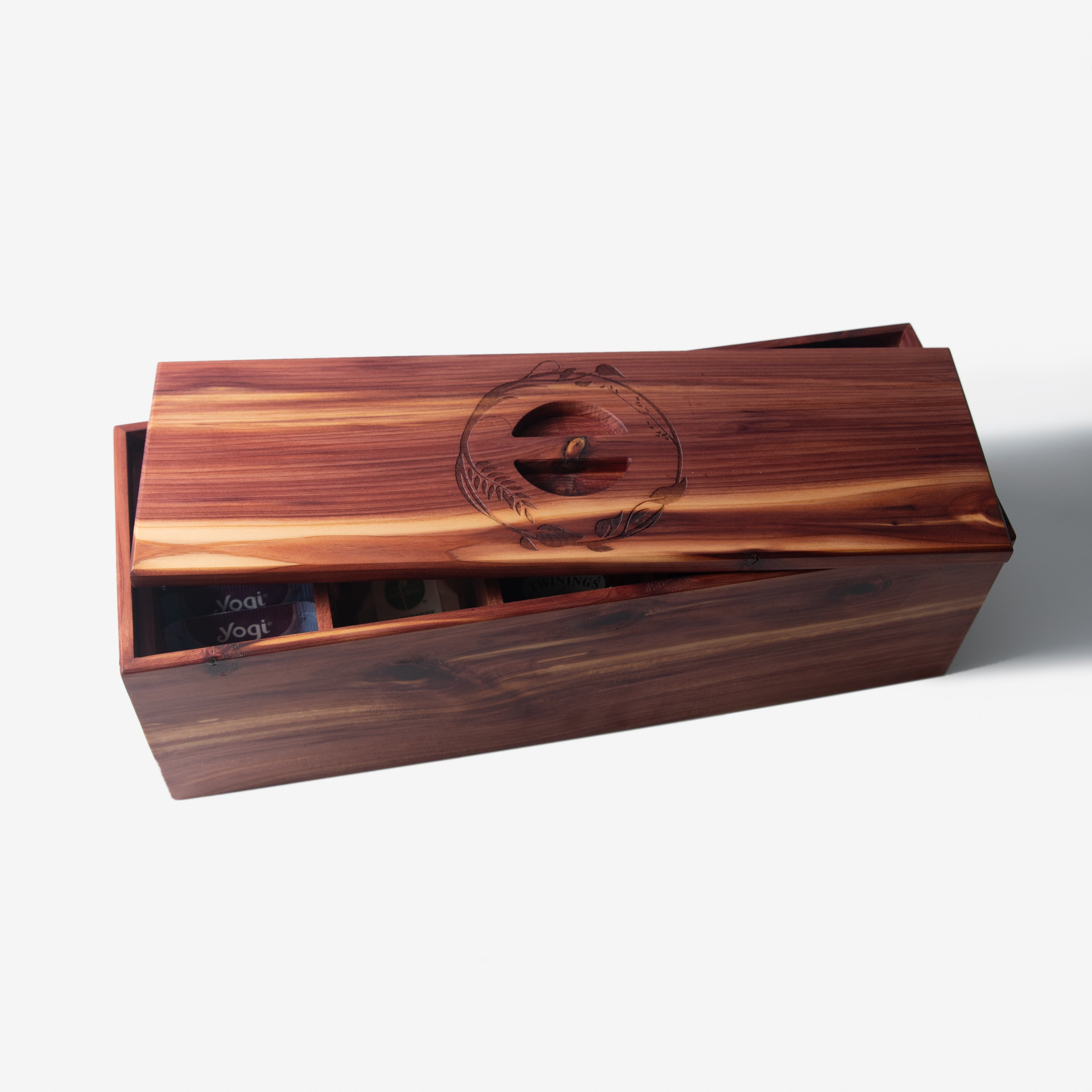 Tea Box | Red Cedar | 5 Compartments-zoom-5