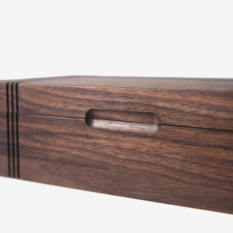 Tea Chest | Black Walnut | 8 Compartments-zoom-