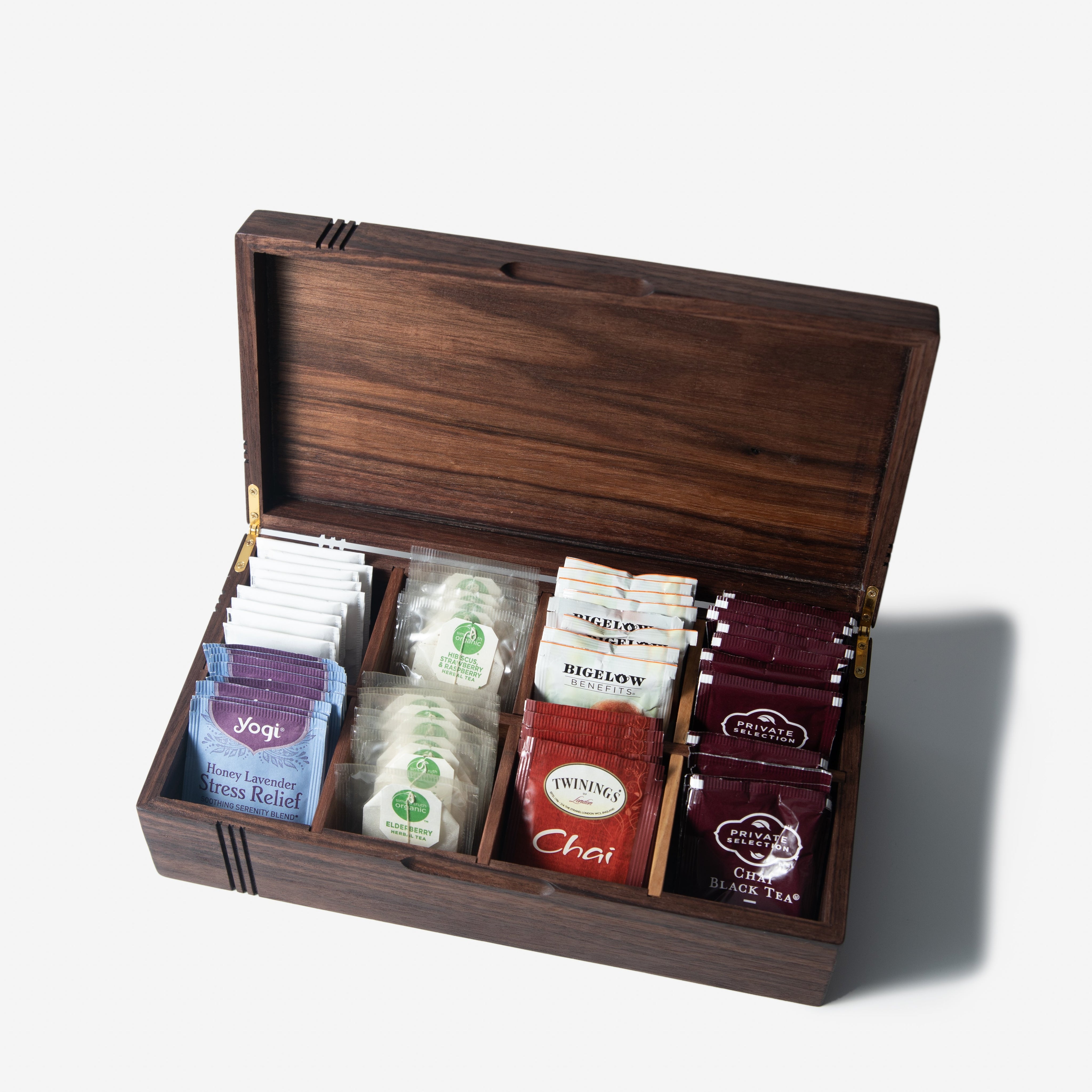 Tea Chest | Black Walnut | 8 Compartments-zoom-3