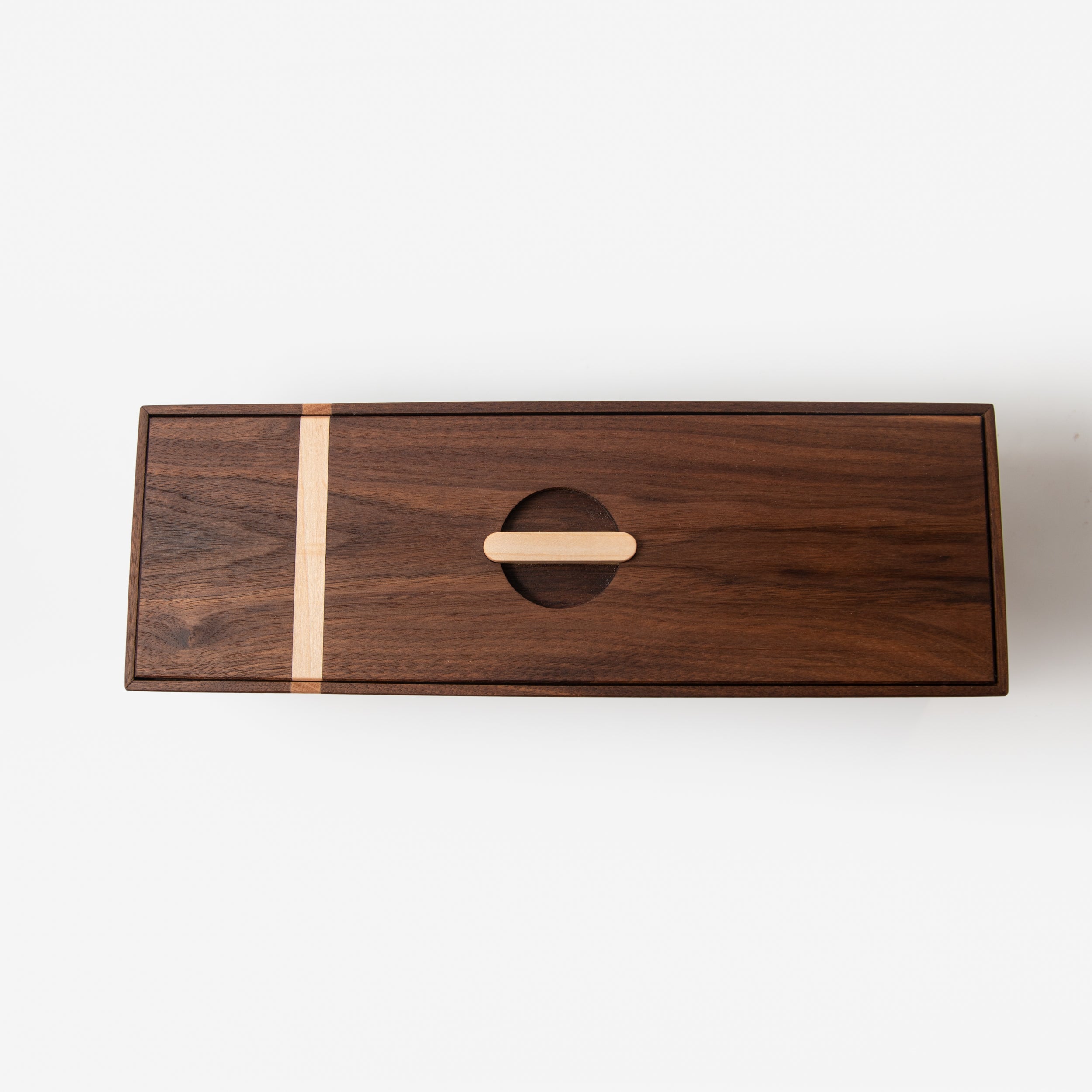 Tea Box | Black Walnut & Maple | 5 Compartments-zoom-5