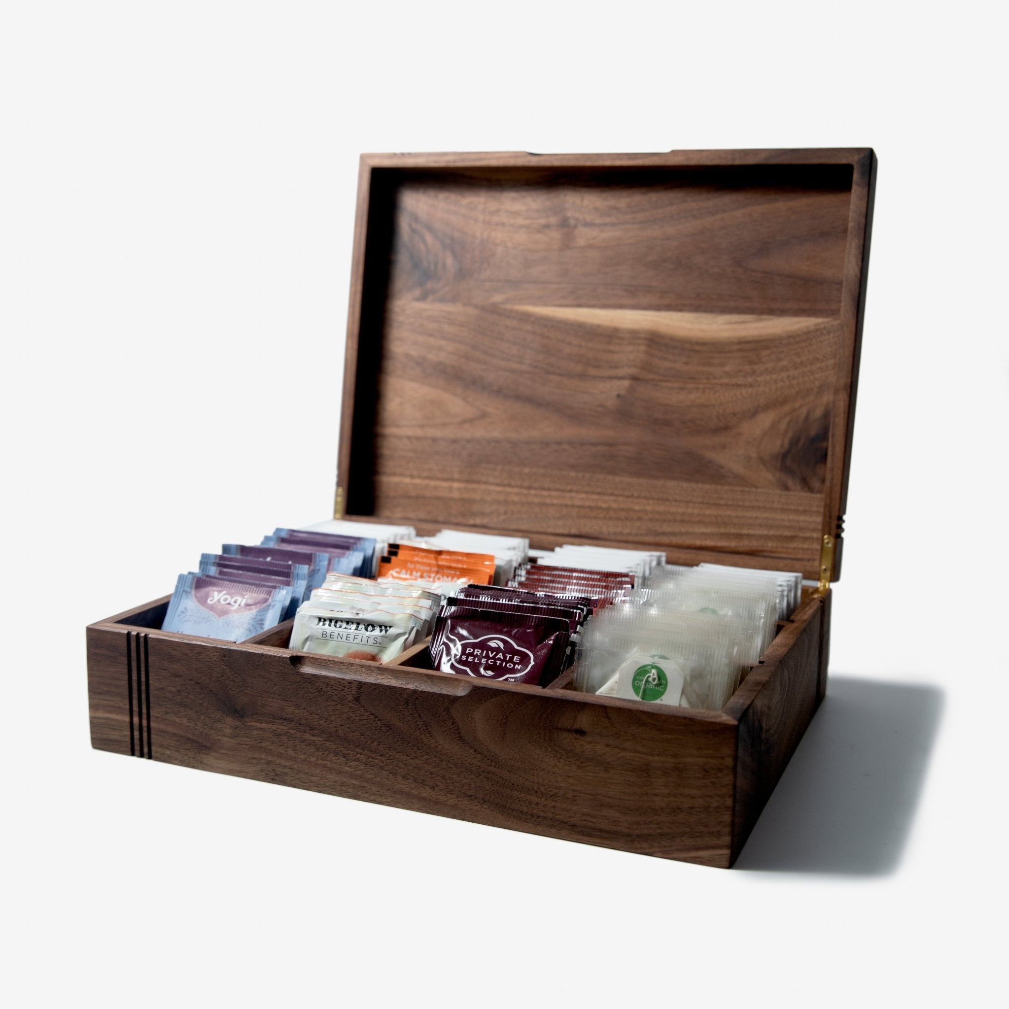 Tea Chest | Black Walnut | 12 Compartments - Aware House