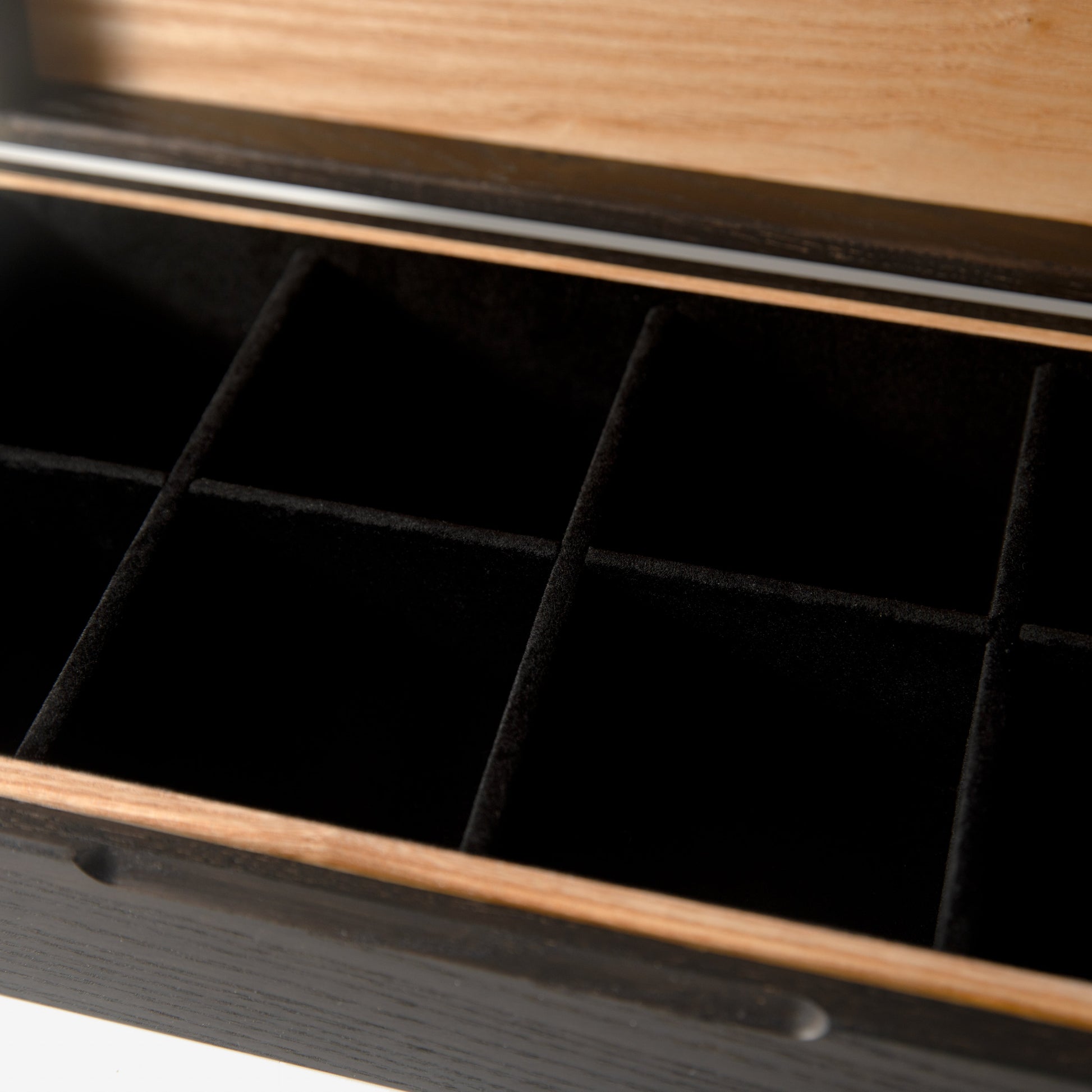 Watch Box | Black Ash & White Ash | 8 Compartments-4