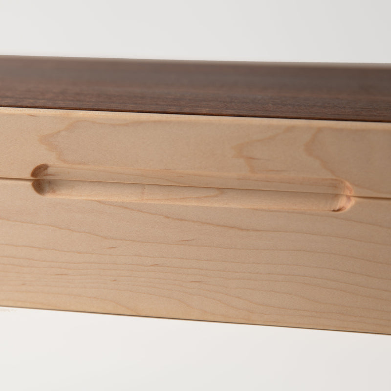 Watch Box |  Curly Maple and Sapele Mahogany | 8 Watch Compartments-zoom-