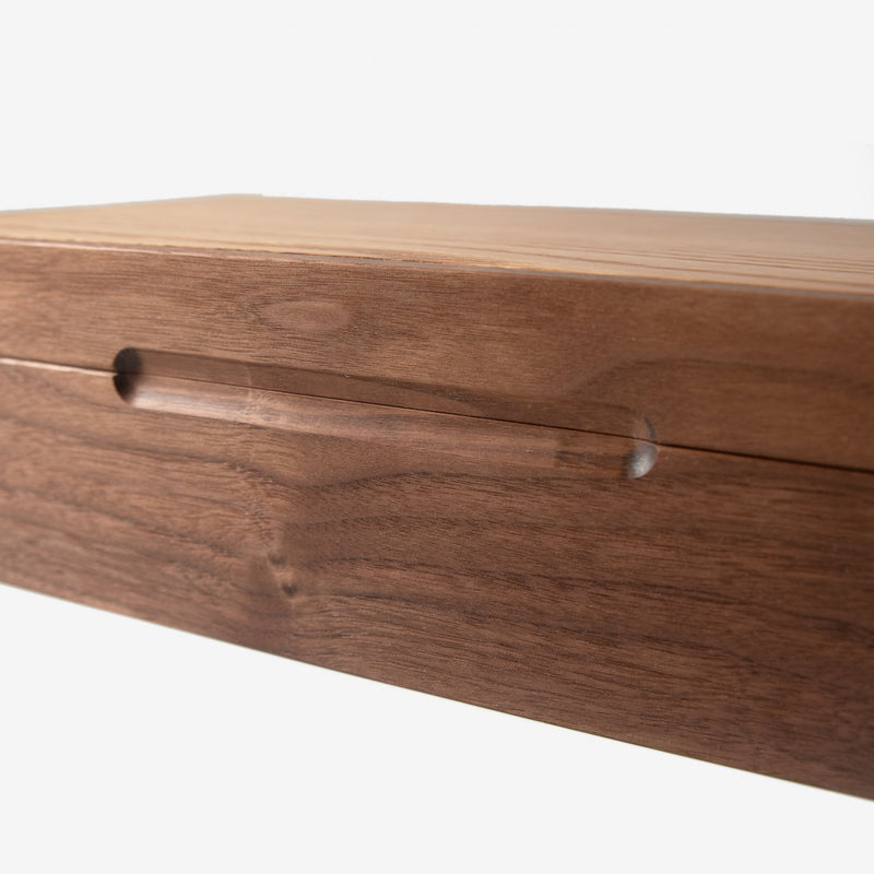 Watch Box |  Black Walnut and Oak | 8 Compartments-zoom-