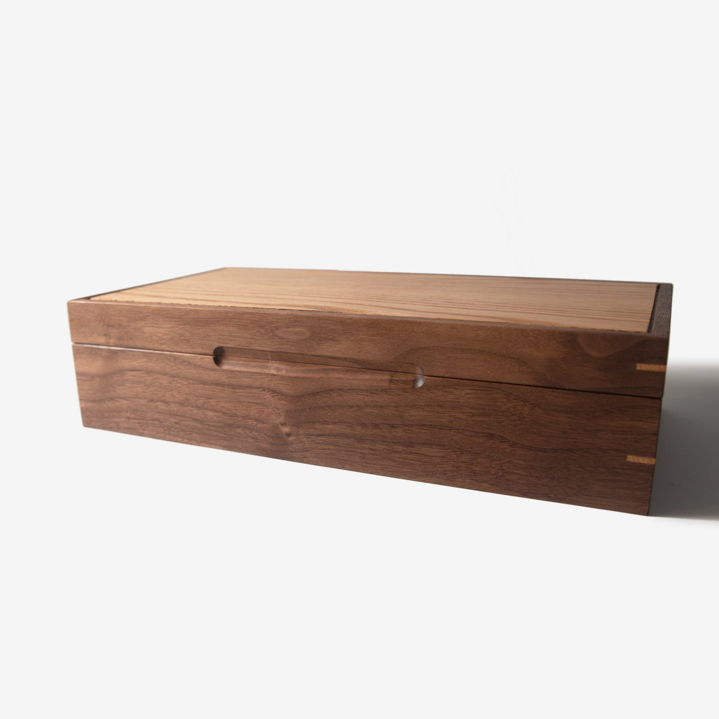 Watch Box |  Black Walnut and Oak | 8 Compartments