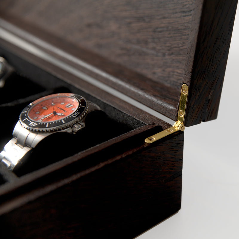 Watch Box |  Wenge Hardwood |  8 Watch Compartments-zoom-