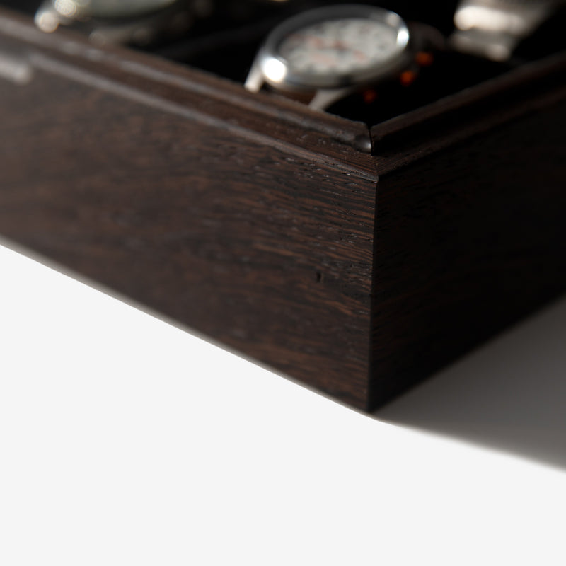 Watch Box |  Wenge Hardwood |  8 Watch Compartments-zoom-
