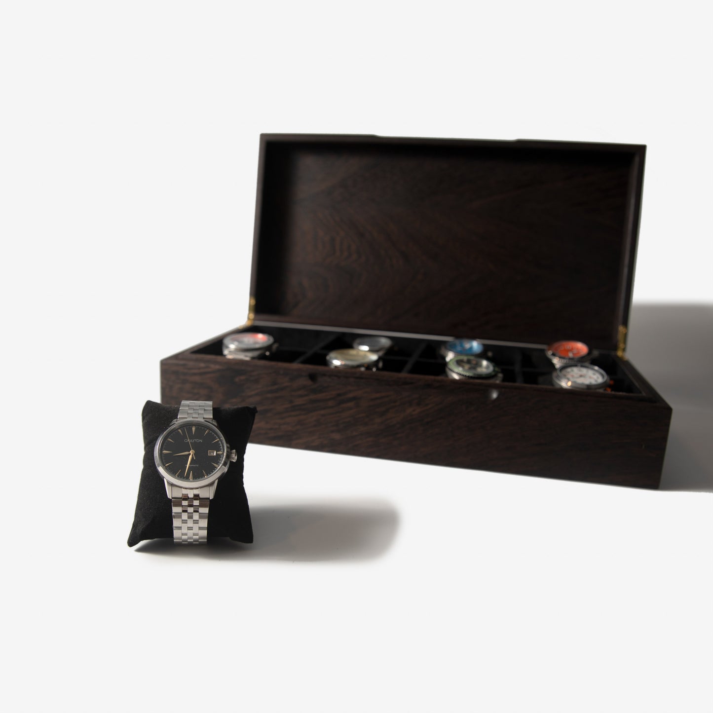 Watch Box |  Wenge Hardwood |  8 Watch Compartments