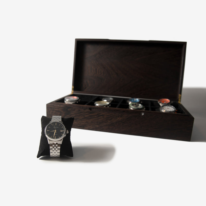 Watch Box |  Wenge Hardwood |  8 Watch Compartments-zoom-
