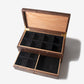 Watch Box with Drawer |  Black Walnut and Oak |  12 to 16 Watch Compartments
