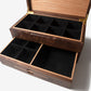 Watch Box with Drawer |  Black Walnut and Oak |  12 to 16 Watch Compartments